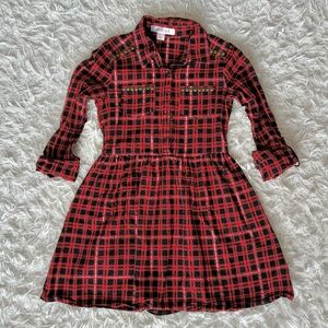 Girls plaid dress 👗 size 7/8.